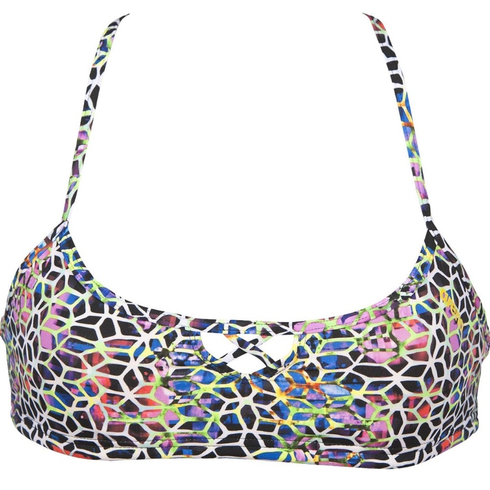 ARENA Bandeau Black Multi Yellow Star